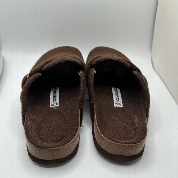 CUSHIONAIRE Womens Clog 8.5 BROWN WOOL - Picture 4 of 7